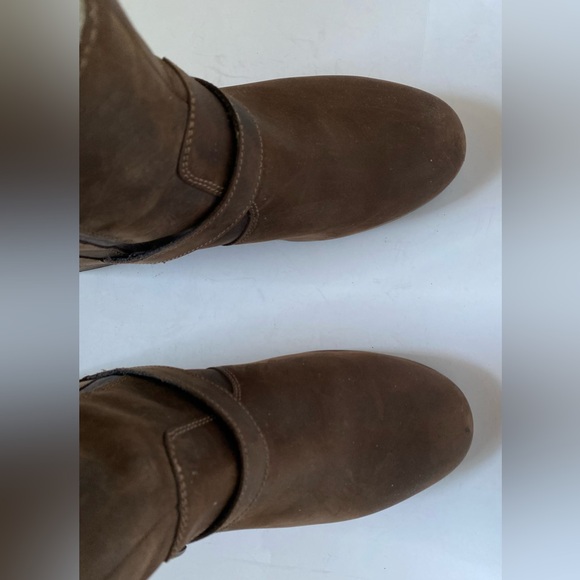 L. L. Bean Park Ridge Brown Boots Size 9 Side Zipper Buckle Strap - Picture 5 of 10